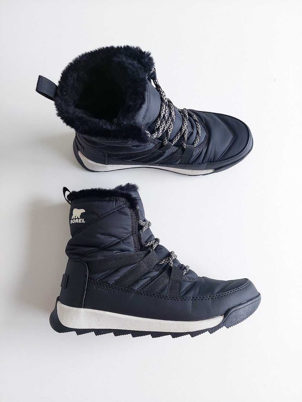 Sorel Whitney II Winter Boots Women's US 6 (23cm) Waterproof Black Snow Shoes